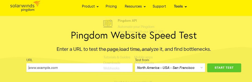 Kiểm tra tốc độ web bằng Pingdom Tool