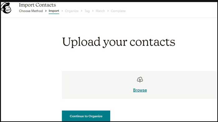 Màn hình khi chọn Add a Import contacts