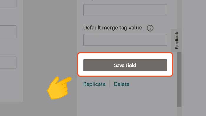 lưu form bằng cách nhấn Save field